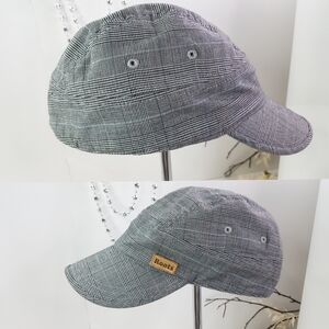 Vimtage Roots🌾Tweed Gray Plaid Newsboy Cap